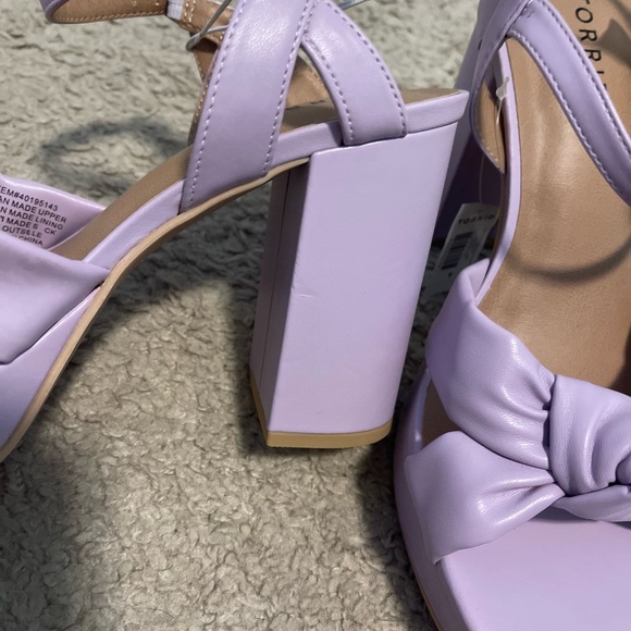 Torrid Purple Platform Sandals with Bow Detail - Picture 5 of 9